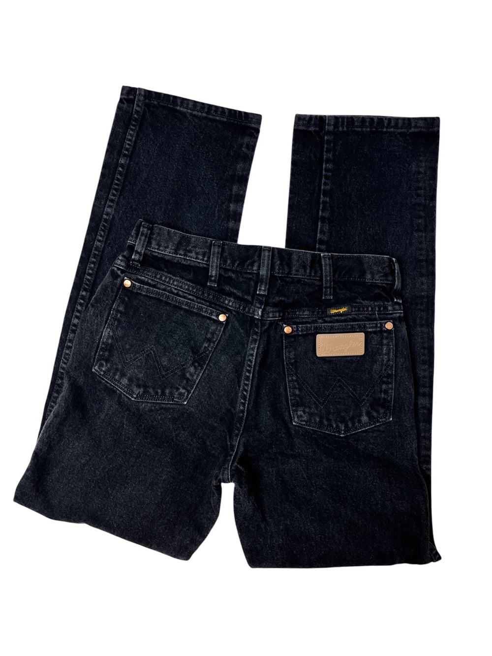 WRANGLER Cowboy Cut Slim Straight Jeans Black 31x32 - Picture 2 of 10